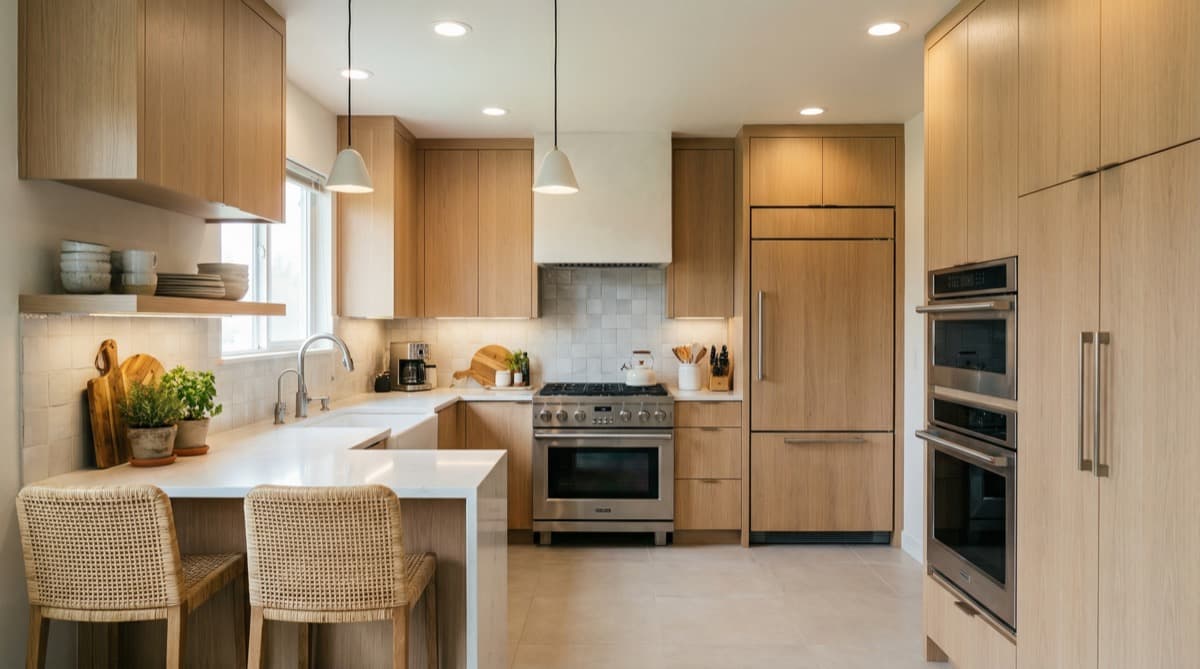 Contemporary Soft AI kitchen redesign preview