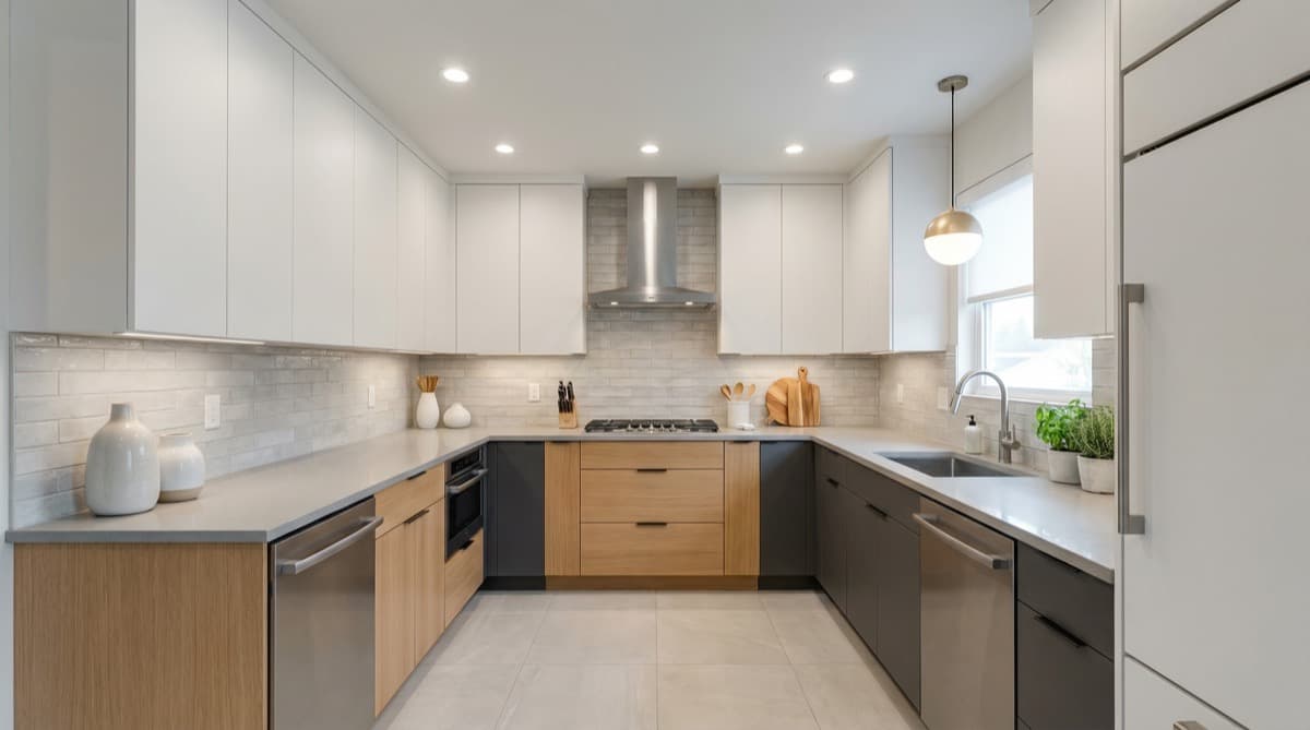 Minimal Clean AI kitchen redesign preview