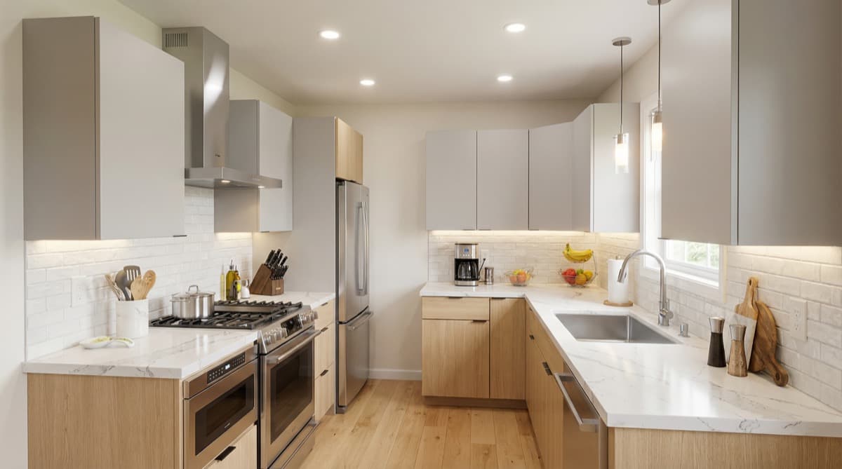 Modern Bright AI kitchen redesign preview