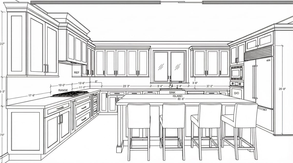 Builders & Developers original kitchen photo example